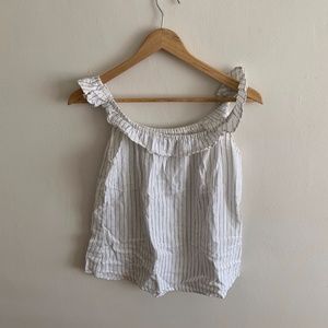 Reformation Square Neckline Sleeveless Blouse